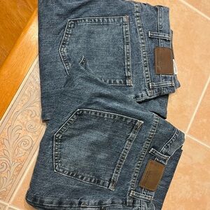 Bundle 2 Wrangler Jenas Men's Blue Denim Jeans - Classic Straight Fit